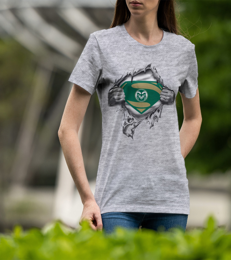 Colorado State Rams Superhero Shield T-Shirt