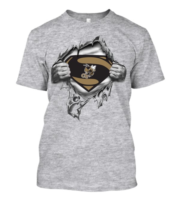 Georgia Tech Yellow Jackets Superman Shield T-Shirt