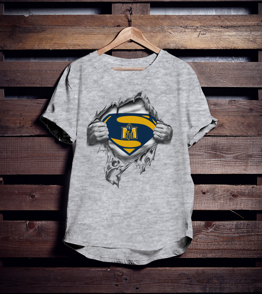 Murray State Racers Superman Logo Tear T-Shirt