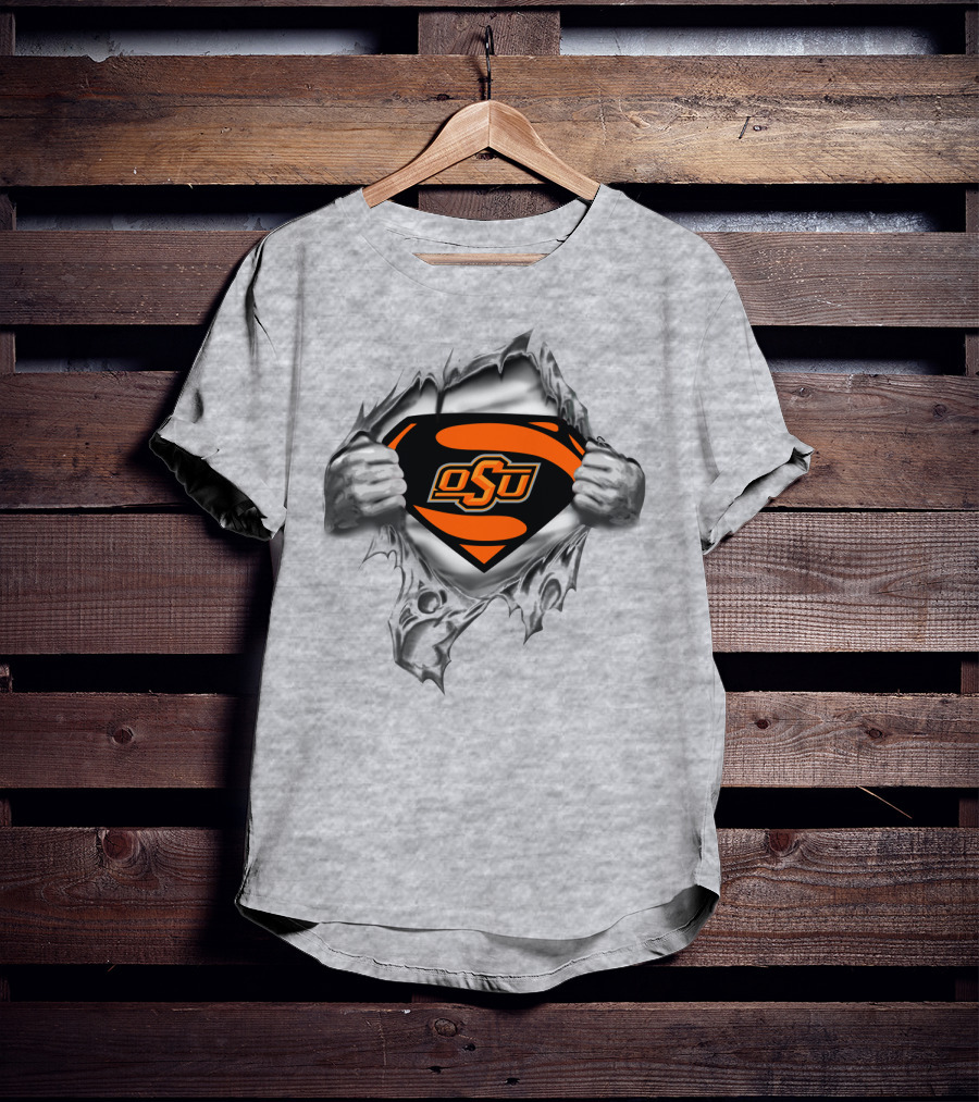 Osu Oklahoma State Cowboys Superman T-Shirt