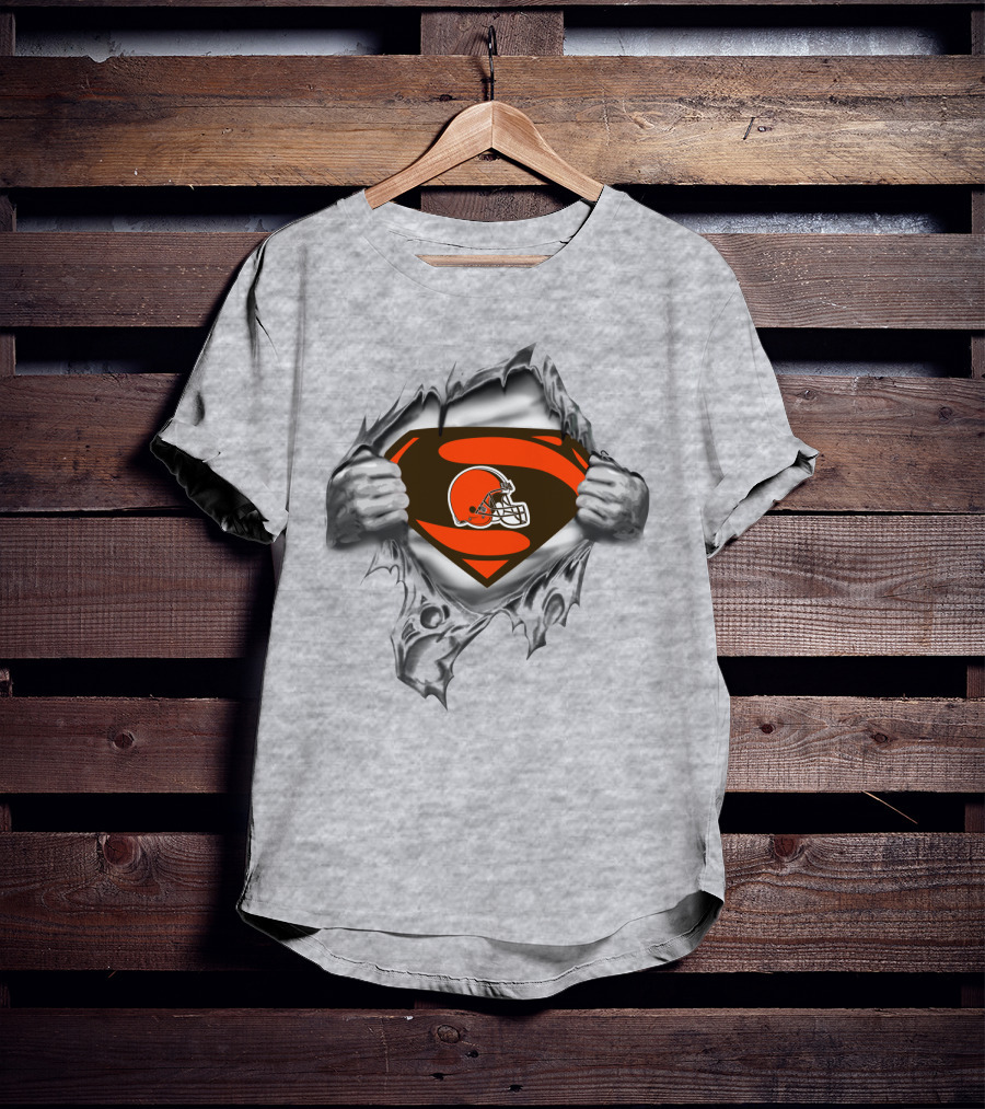 Cleveland Browns Superman Logo Mashup T-Shirt
