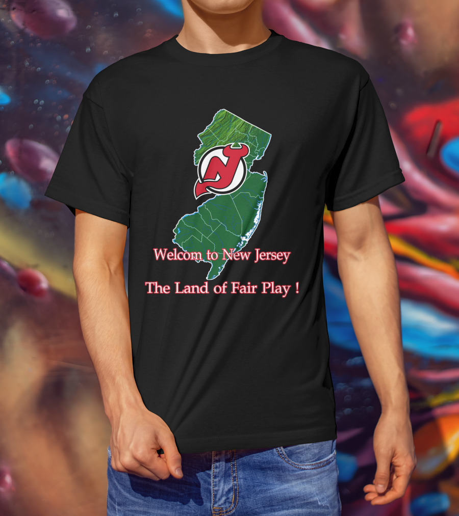 Welcome To New Jersey Devils The Land Of Fair Play T-Shirt