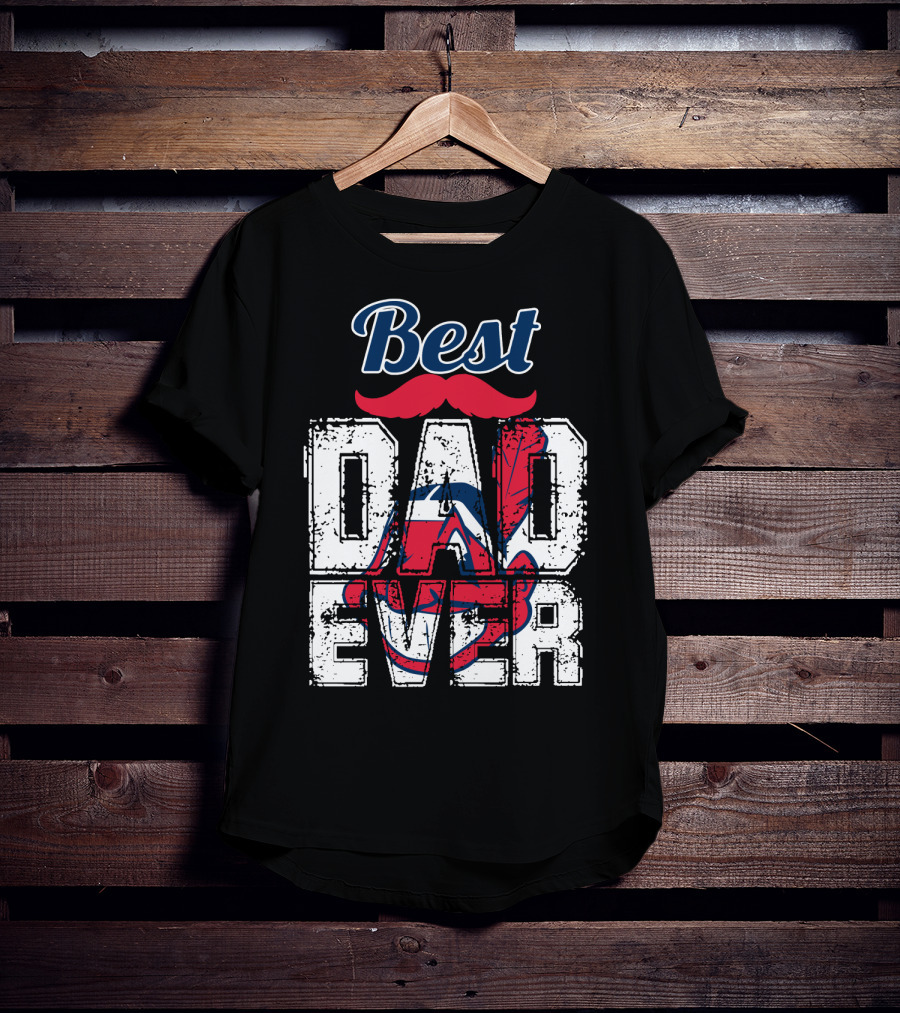 Best Dad Ever Indians Chief Wahoo T-Shirt