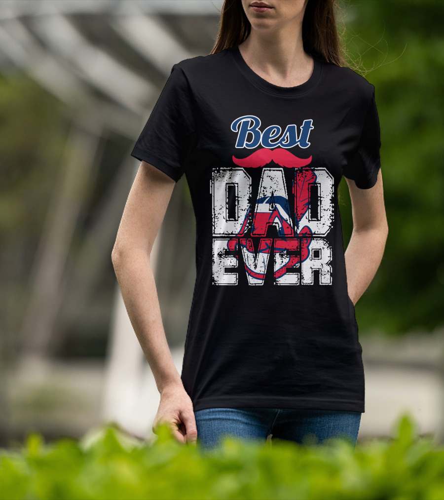 Best Dad Ever Indians Chief Wahoo T-Shirt