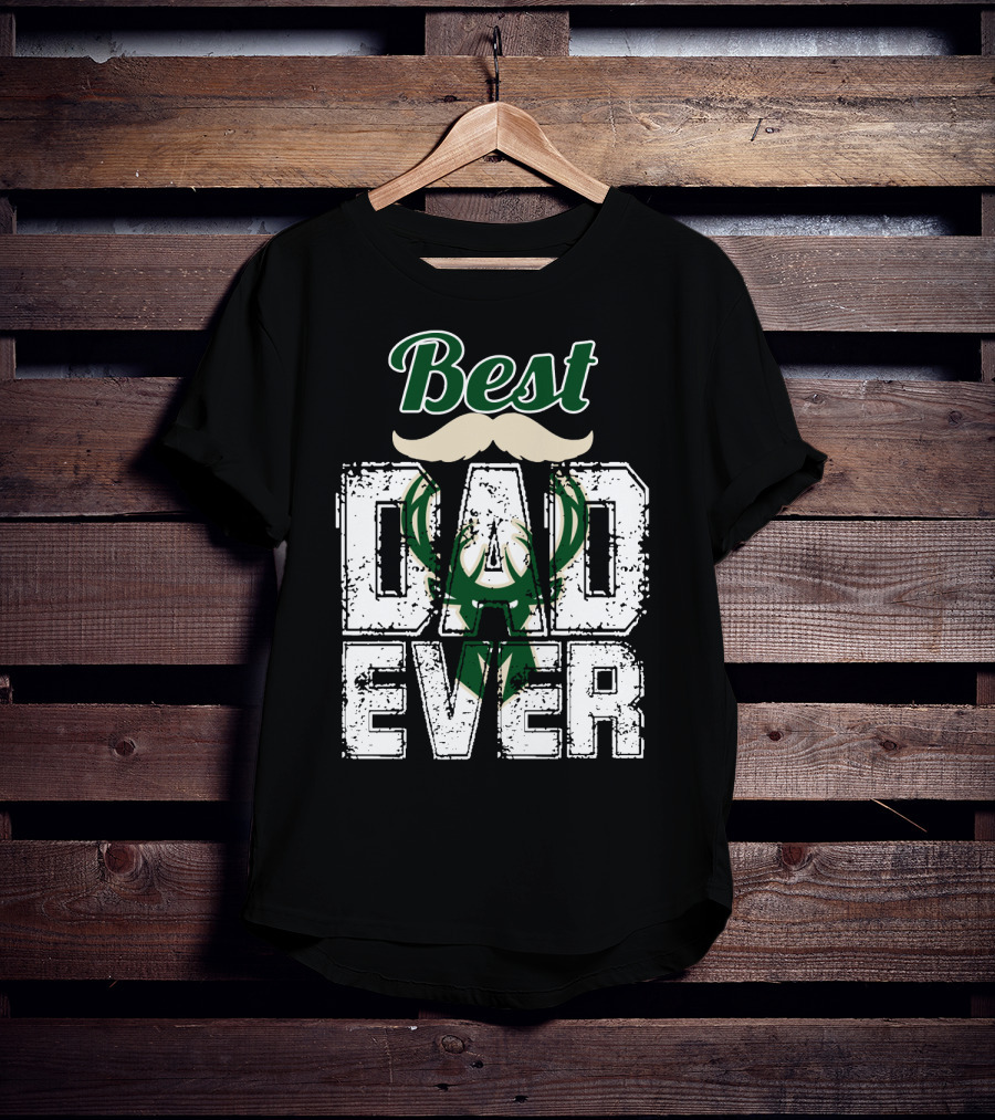 Best Dad Ever Bucks T-Shirt