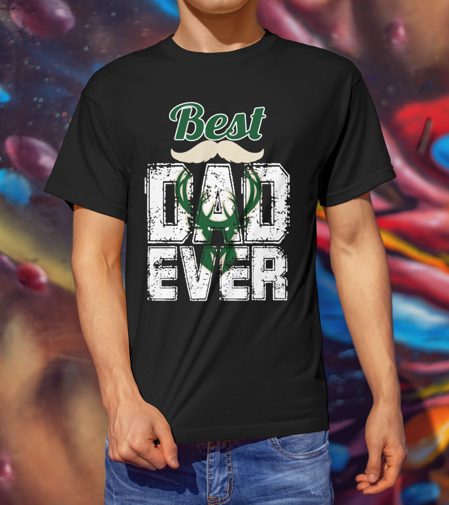 Best Dad Ever Bucks T-Shirt