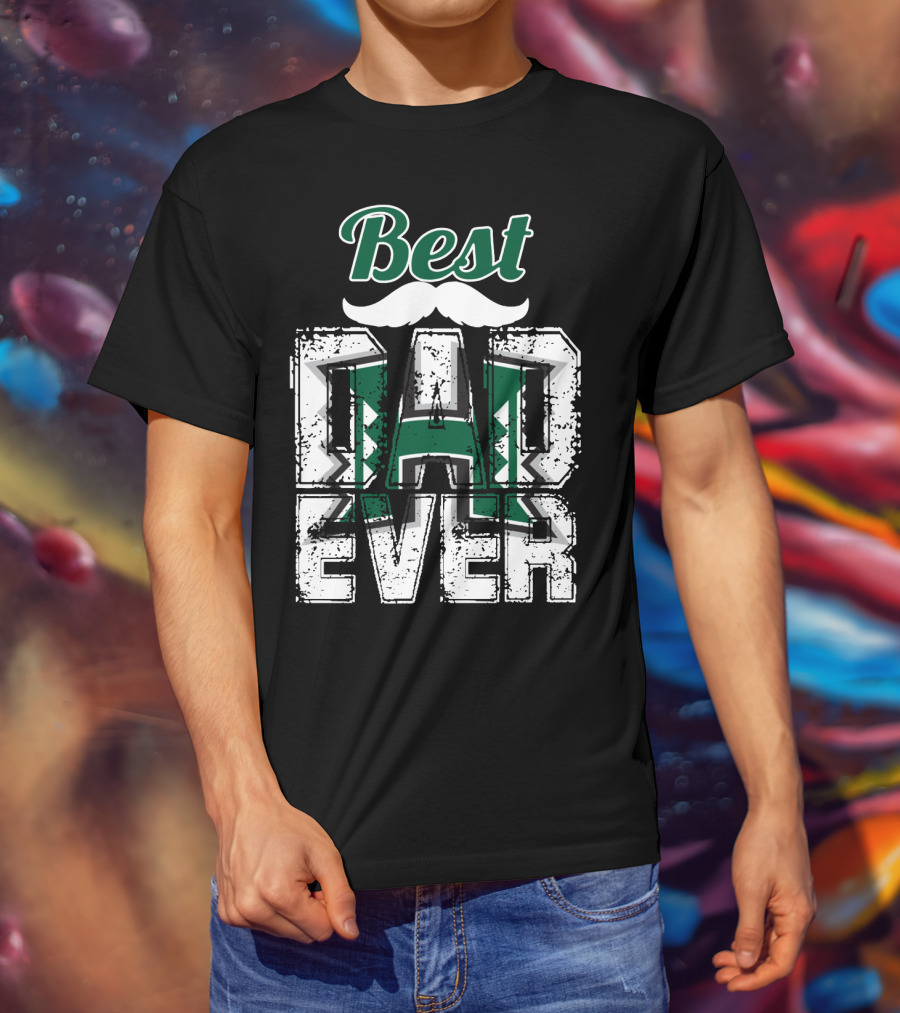 Best Dad Ever Hawaii Rainbow Warriors T-Shirt