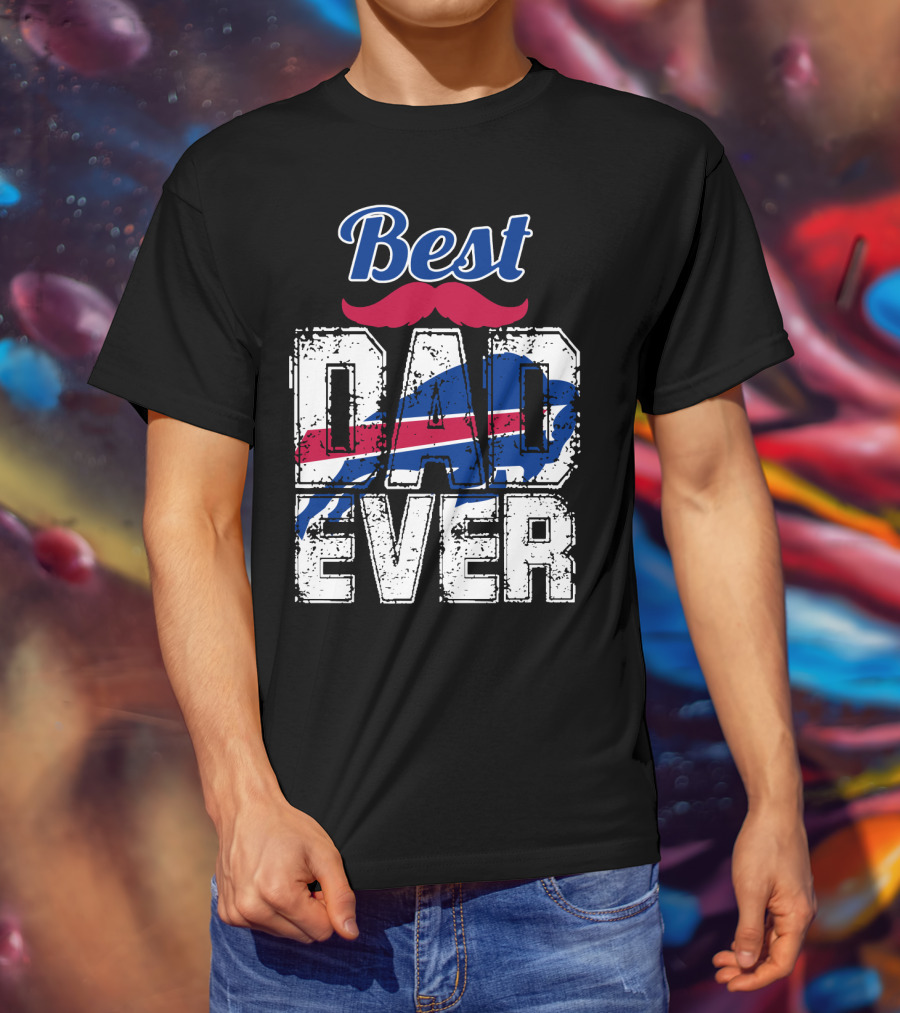 Best Dad Ever Bills Football T-Shirt