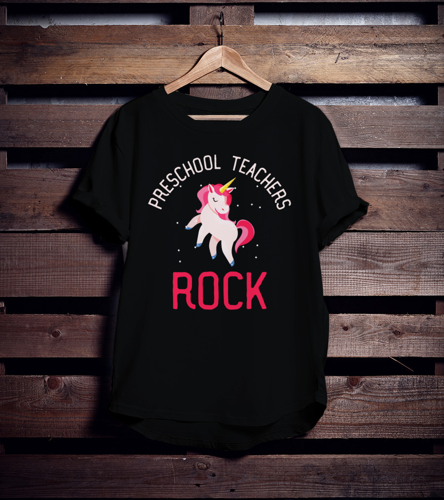 Preschool Teachers Rock Unicorn Magic T-Shirt