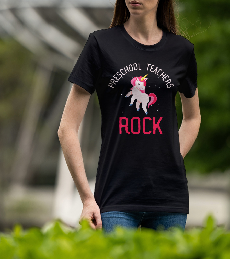 Preschool Teachers Rock Unicorn Magic T-Shirt