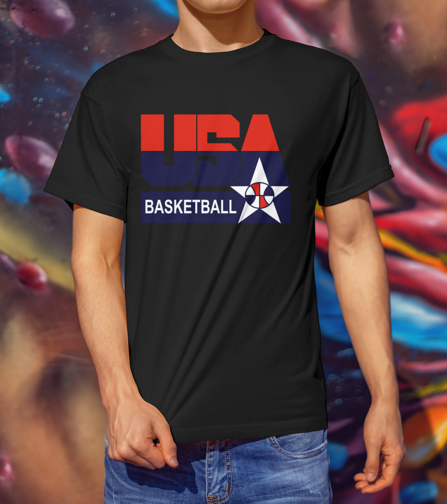 Usa Basketball Star Icon T-Shirt