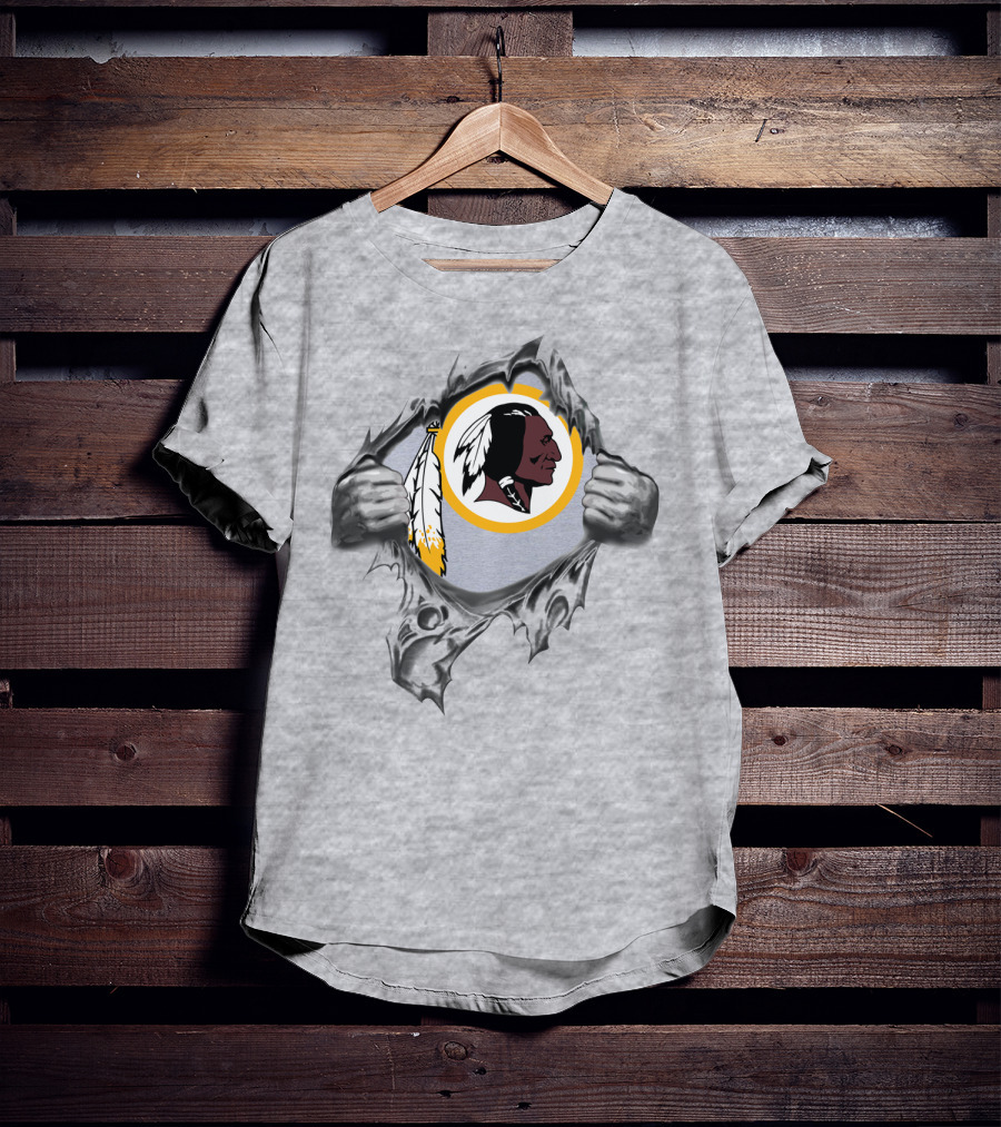 Washington Redskins Ripped Through T-Shirt