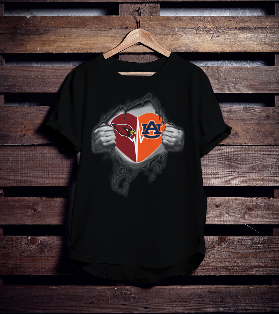 Cardinals Auburn Heartbeat Split T-Shirt