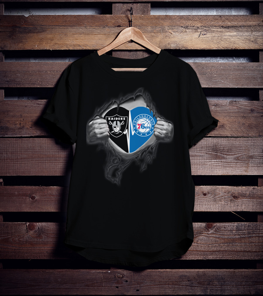 Raiders Philadelphia 76ers Fusion T-Shirt