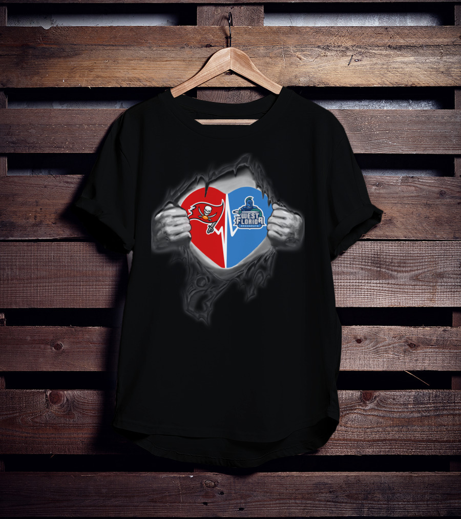 Buccaneers West Florida Argonauts Heart T-Shirt