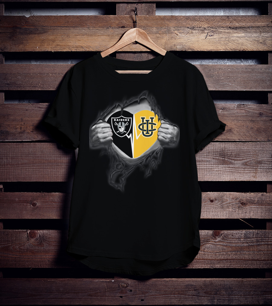 Raiders Uc Irvine Anteaters Logo Mashup T-Shirt