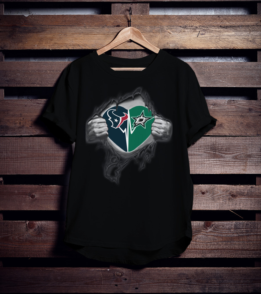 Houston Texans Love Dallas Stars T-Shirt