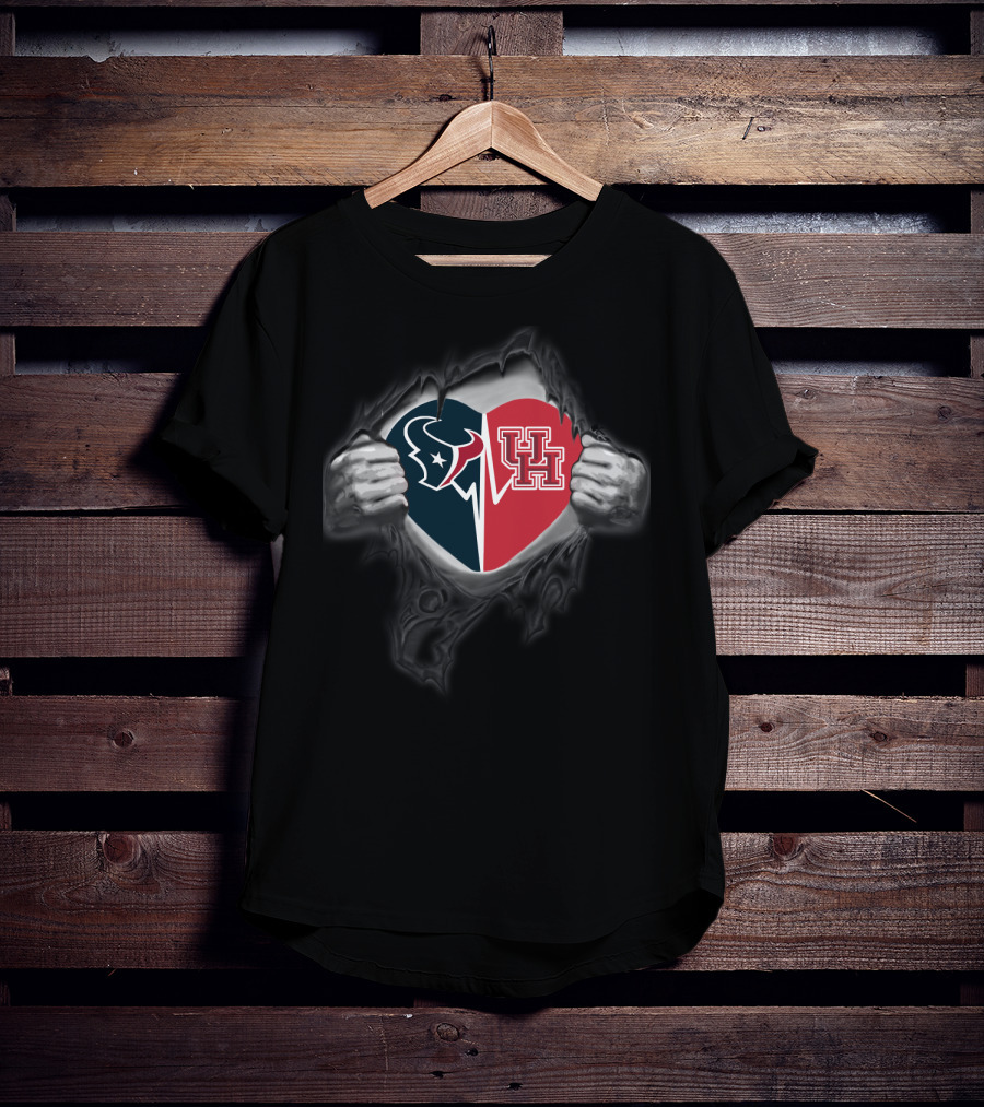 Texans Heartbeat Houston Cougars T-Shirt