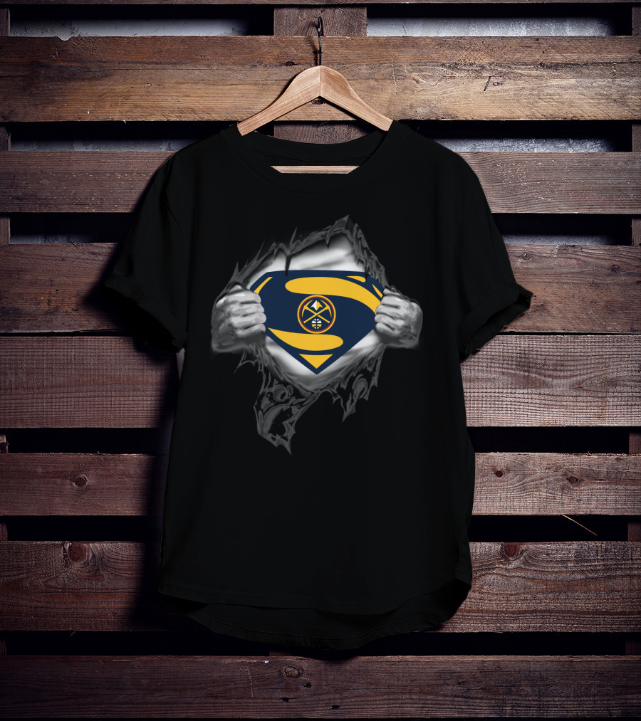 Superman Denver Nuggets 1985 Logo Reveal T-Shirt