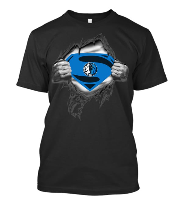 Dallas Mavericks Superhero Emblem With 86 Retro Vibe T-Shirt