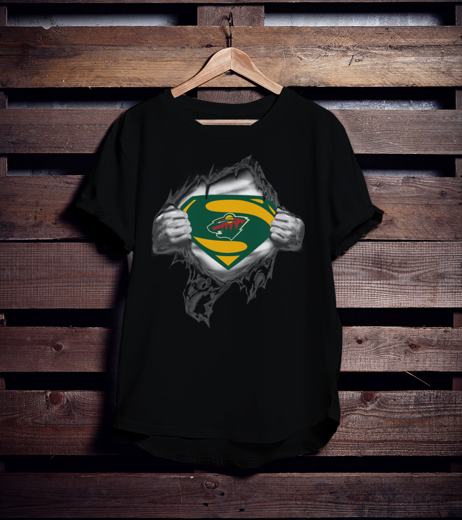 Superman Minnesota Wild Logo 109 T-Shirt