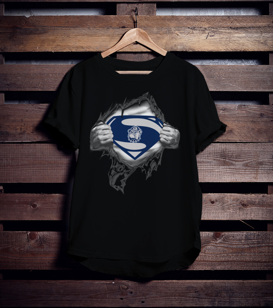 Superman Georgetown Hoyas Logo 204 T-Shirt