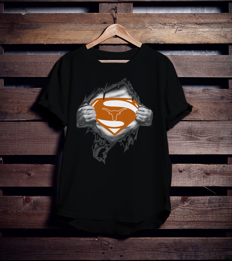 Texas Longhorns Superman T-Shirt