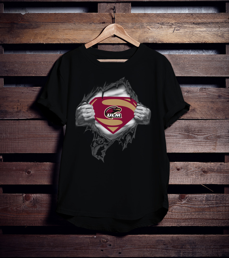 Ul Monroe Warhawks Ulm Superman T-Shirt