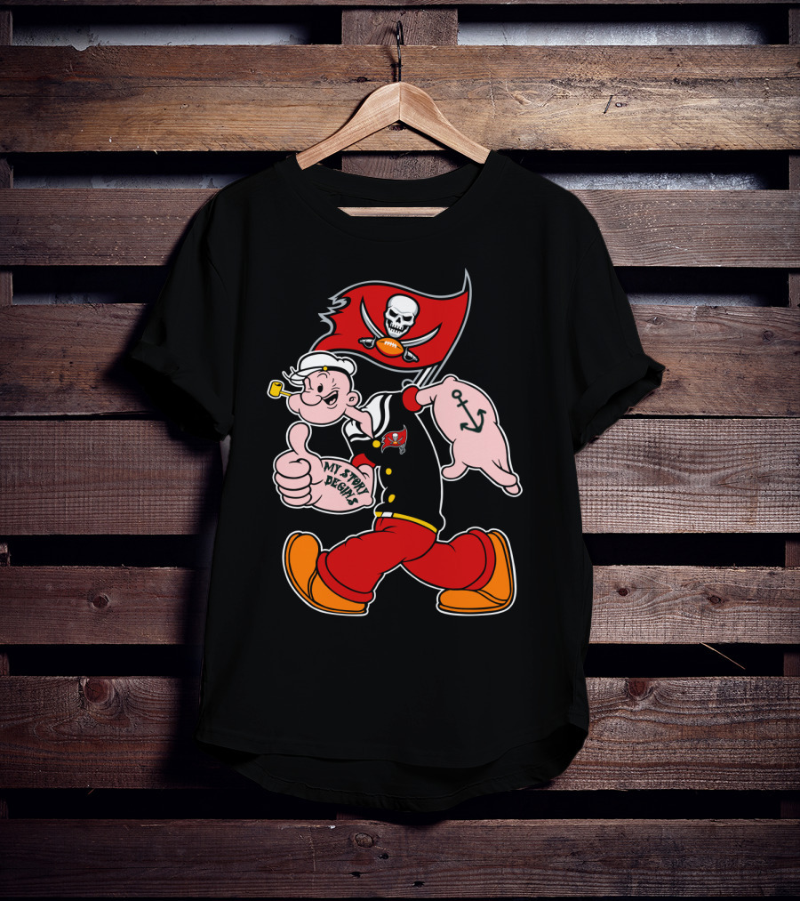 Tampa Bay Buccaneers Popeye My Story Begins T-Shirt