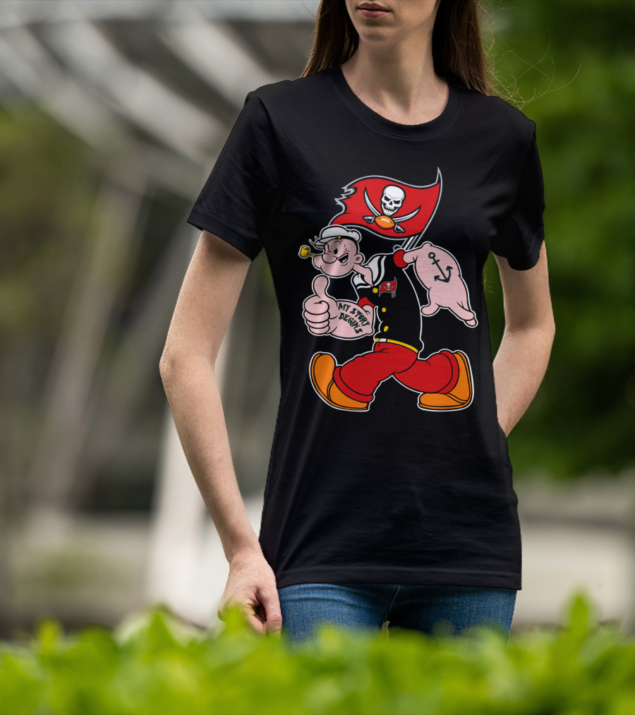 Tampa Bay Buccaneers Popeye My Story Begins T-Shirt