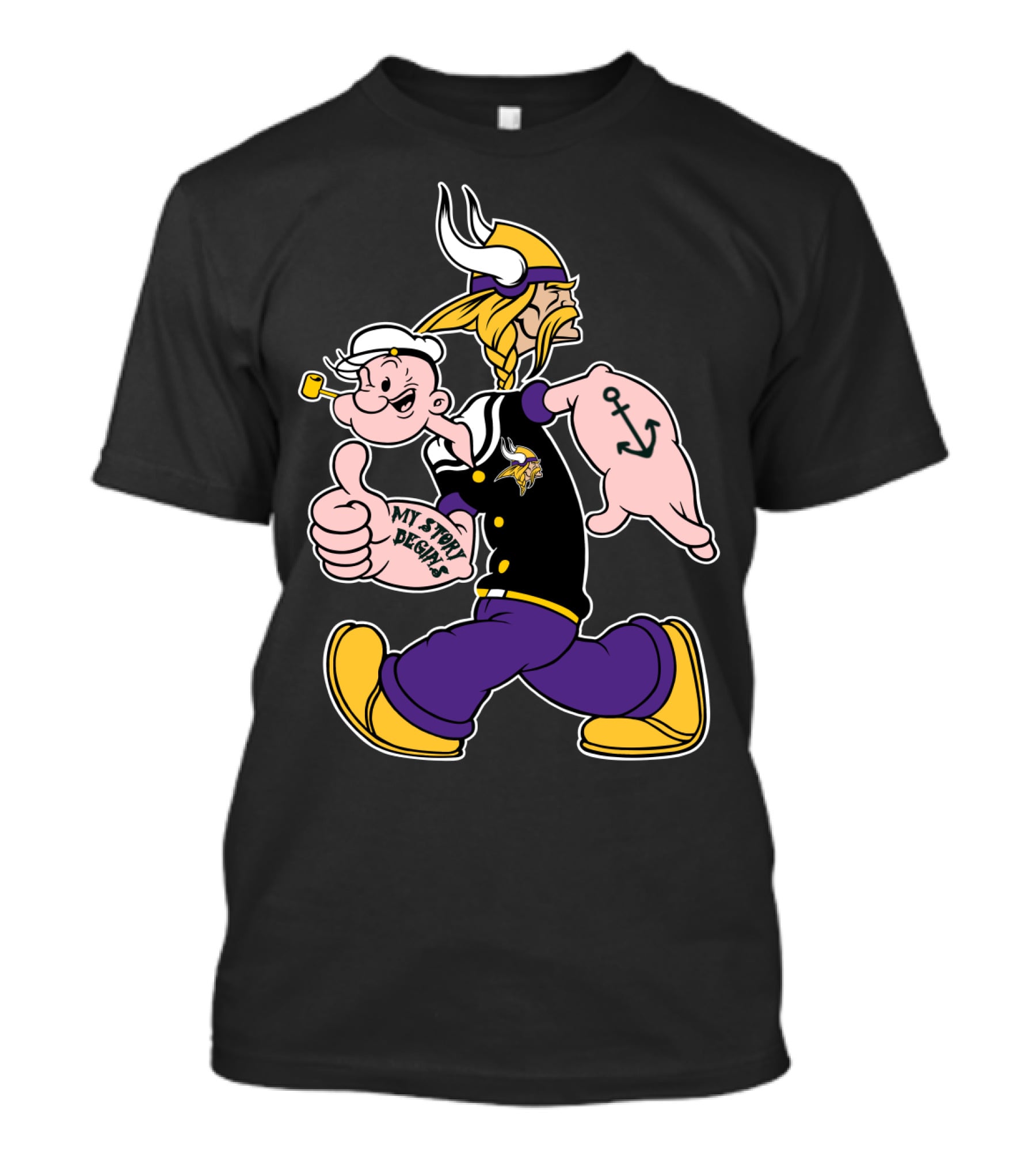 My Story Begins Minnesota Vikings T-Shirt