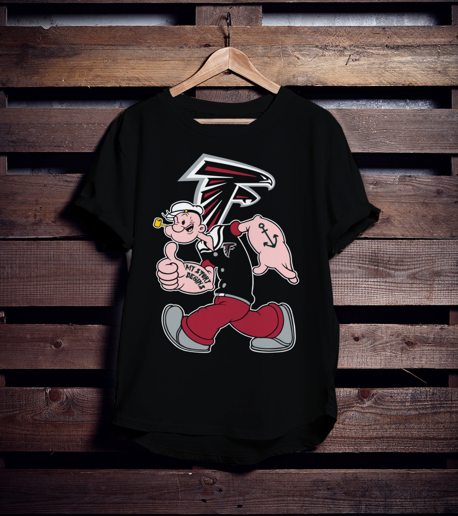 Atlanta Falcons Popeye My Story Designs T-Shirt