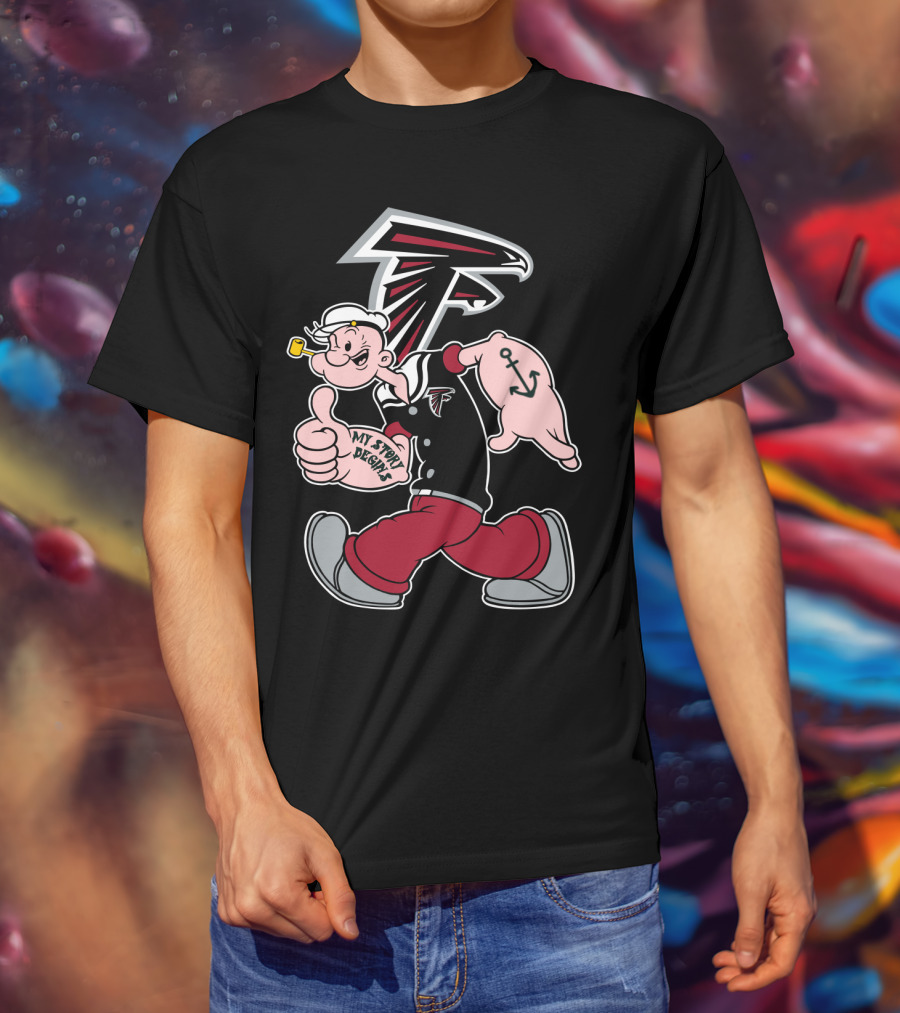 Atlanta Falcons Popeye My Story Designs T-Shirt