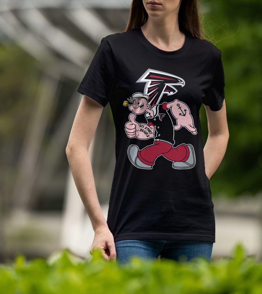 Atlanta Falcons Popeye My Story Designs T-Shirt