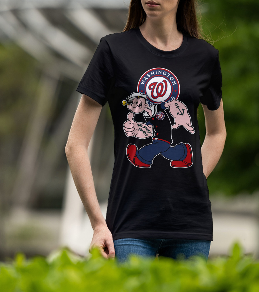 Washington Nationals Popeye My Story Begins T-Shirt