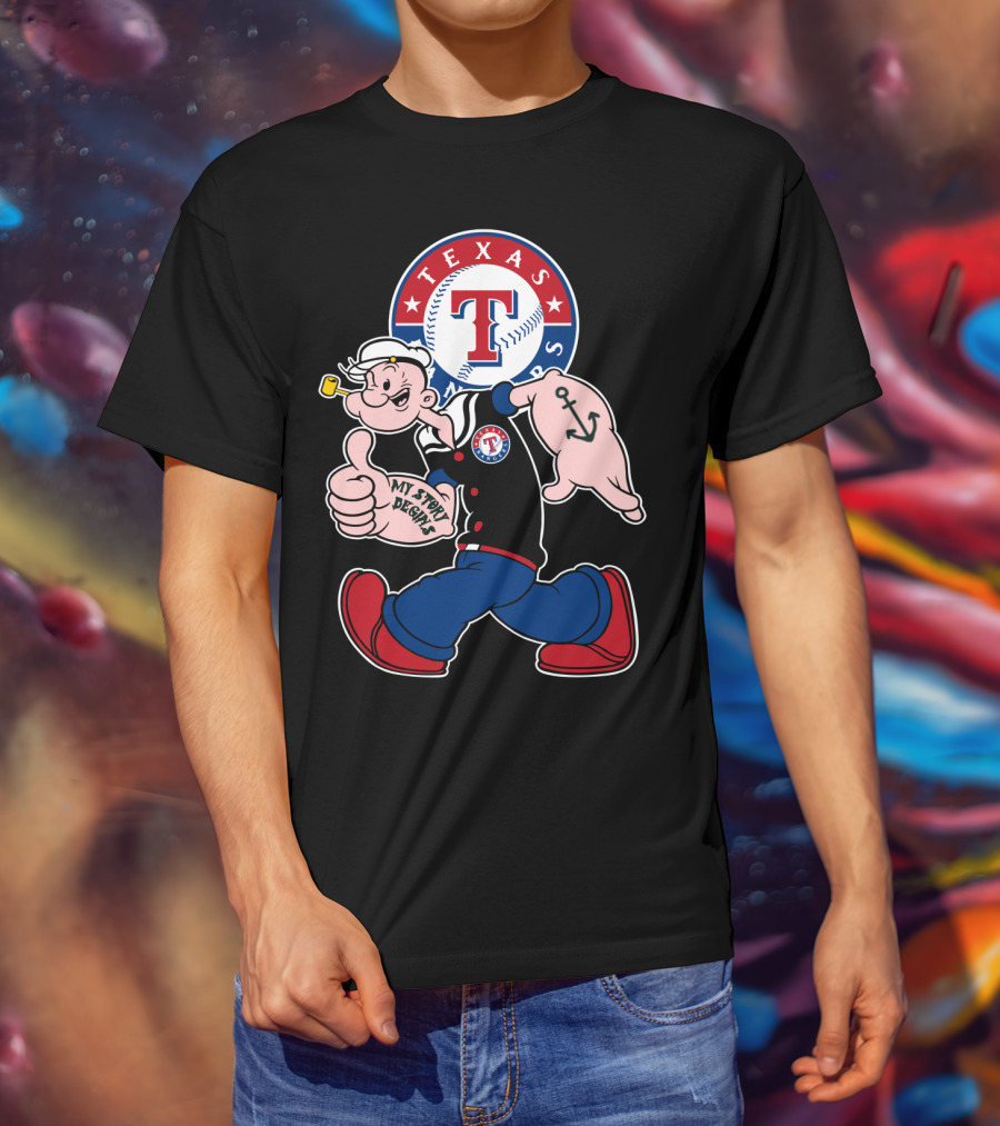 Texas Rangers Popeye My Story Begins T-Shirt