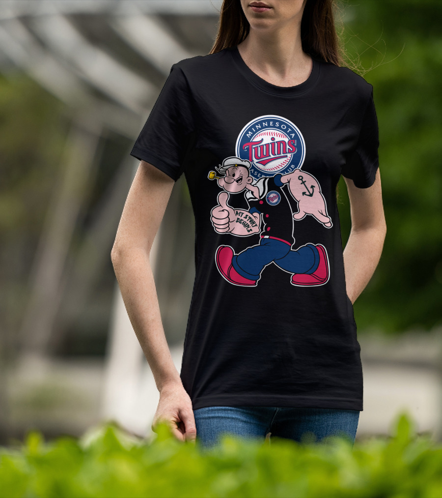 Minnesota Twins Baseball Club Popeye My Story Begins T-Shirt