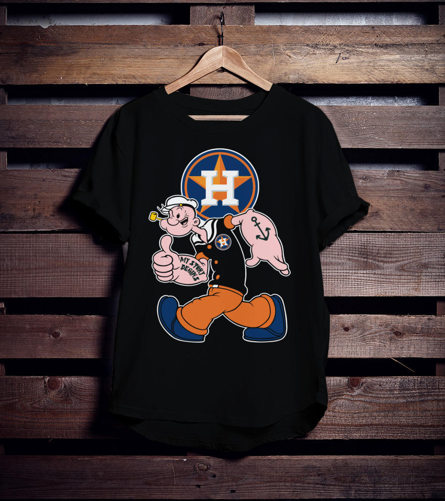 Houston Astros Popeye My Story Begins T-Shirt