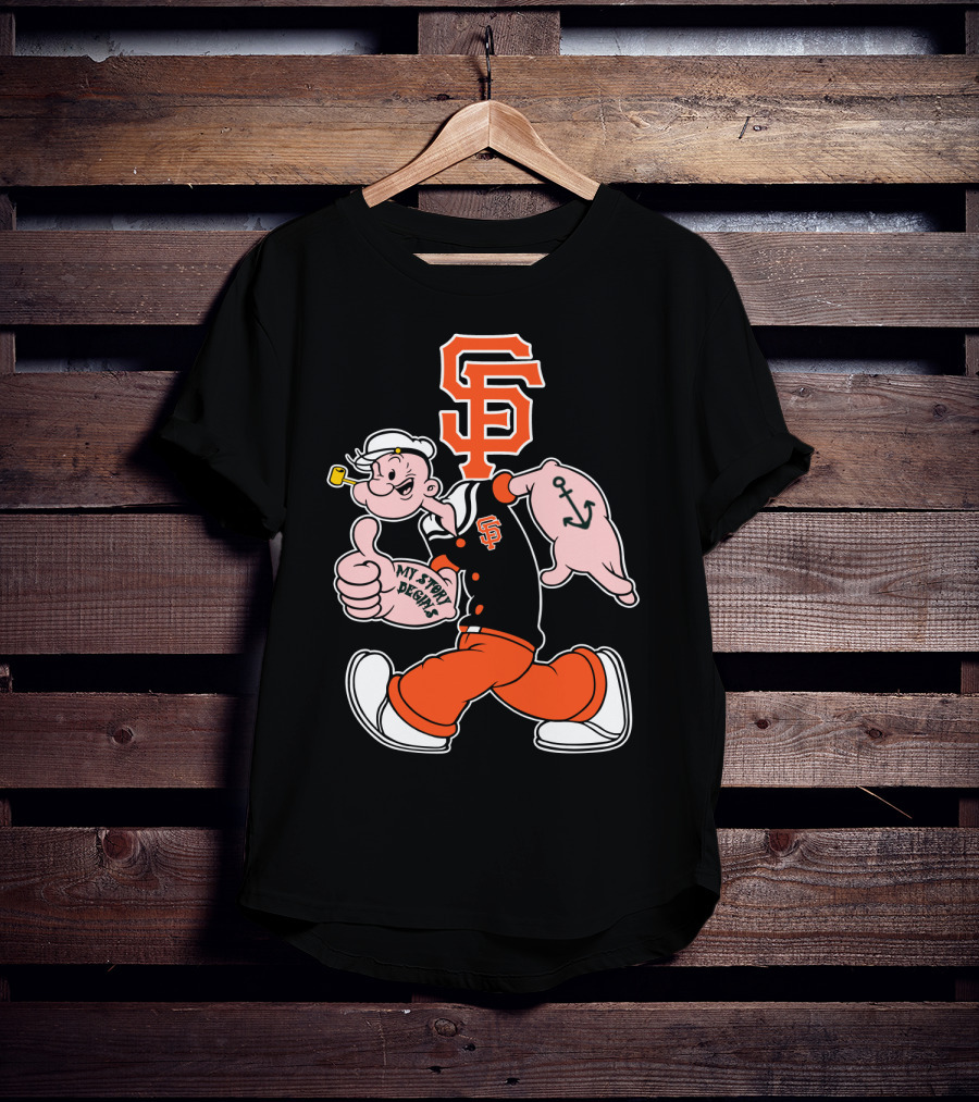 Sf Giants Popeye My Story T-Shirt