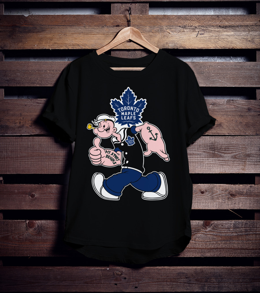 Toronto Maple Leafs Popeye My Story Begins T-Shirt