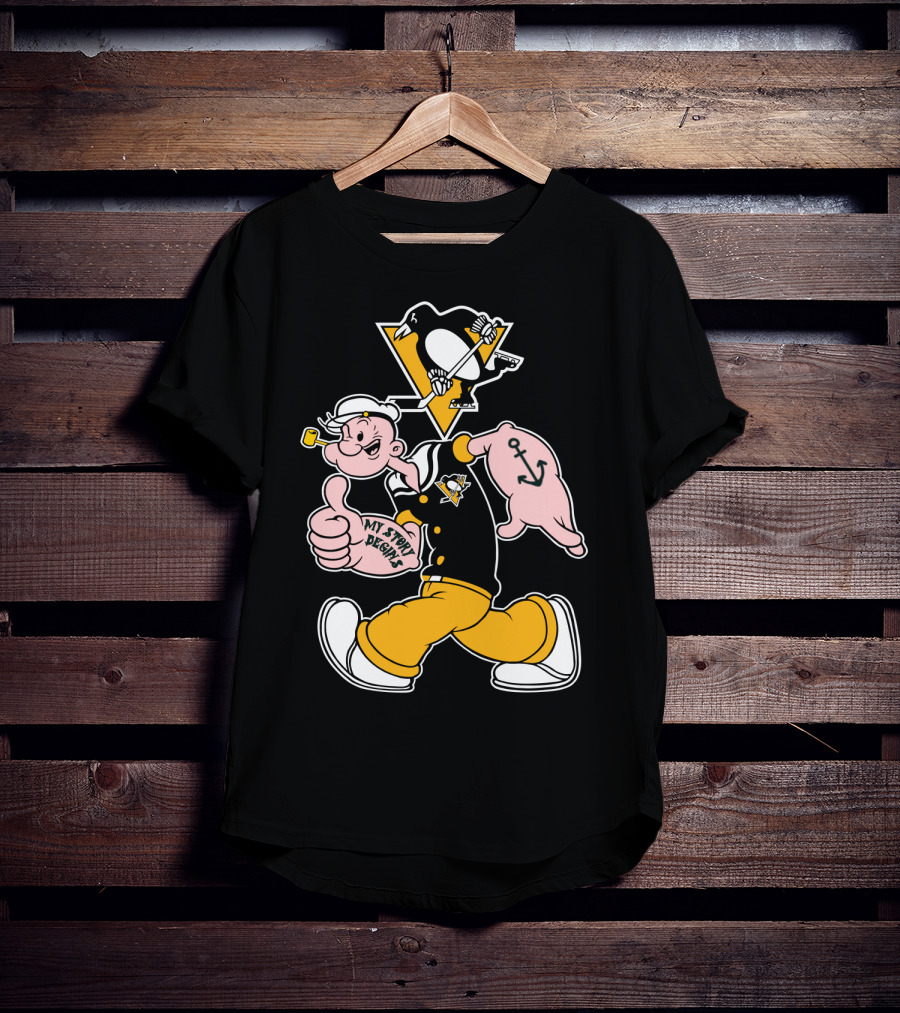Pittsburgh Penguins Popeye Mashup T-Shirt