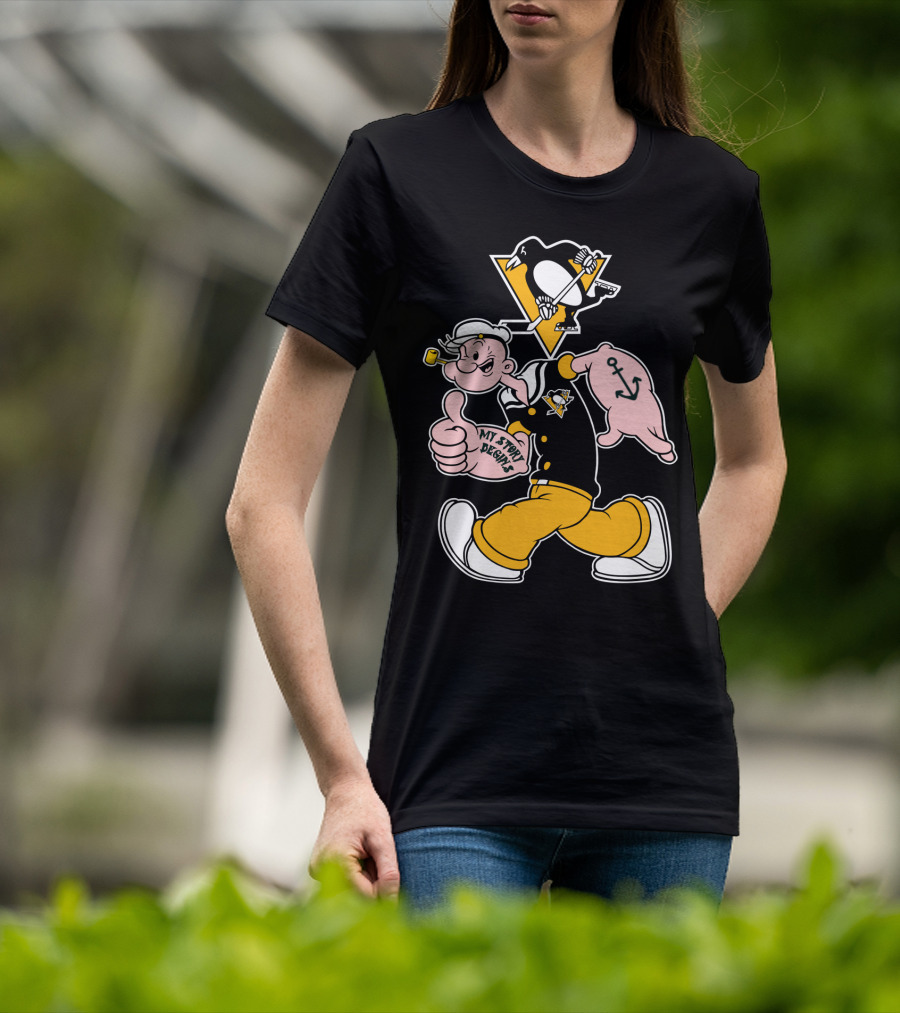 Pittsburgh Penguins Popeye Mashup T-Shirt