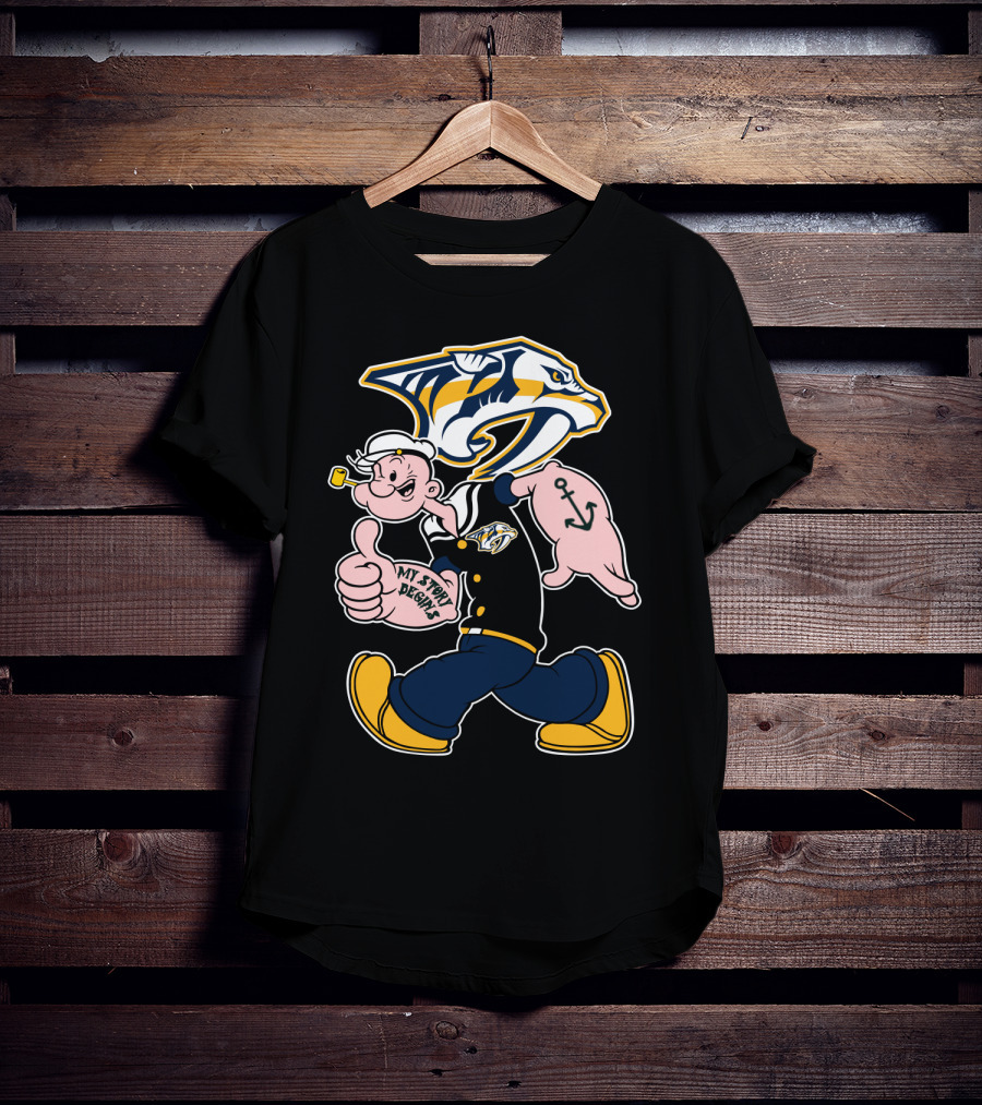 Nashville Predators Popeye My Story Begins T-Shirt
