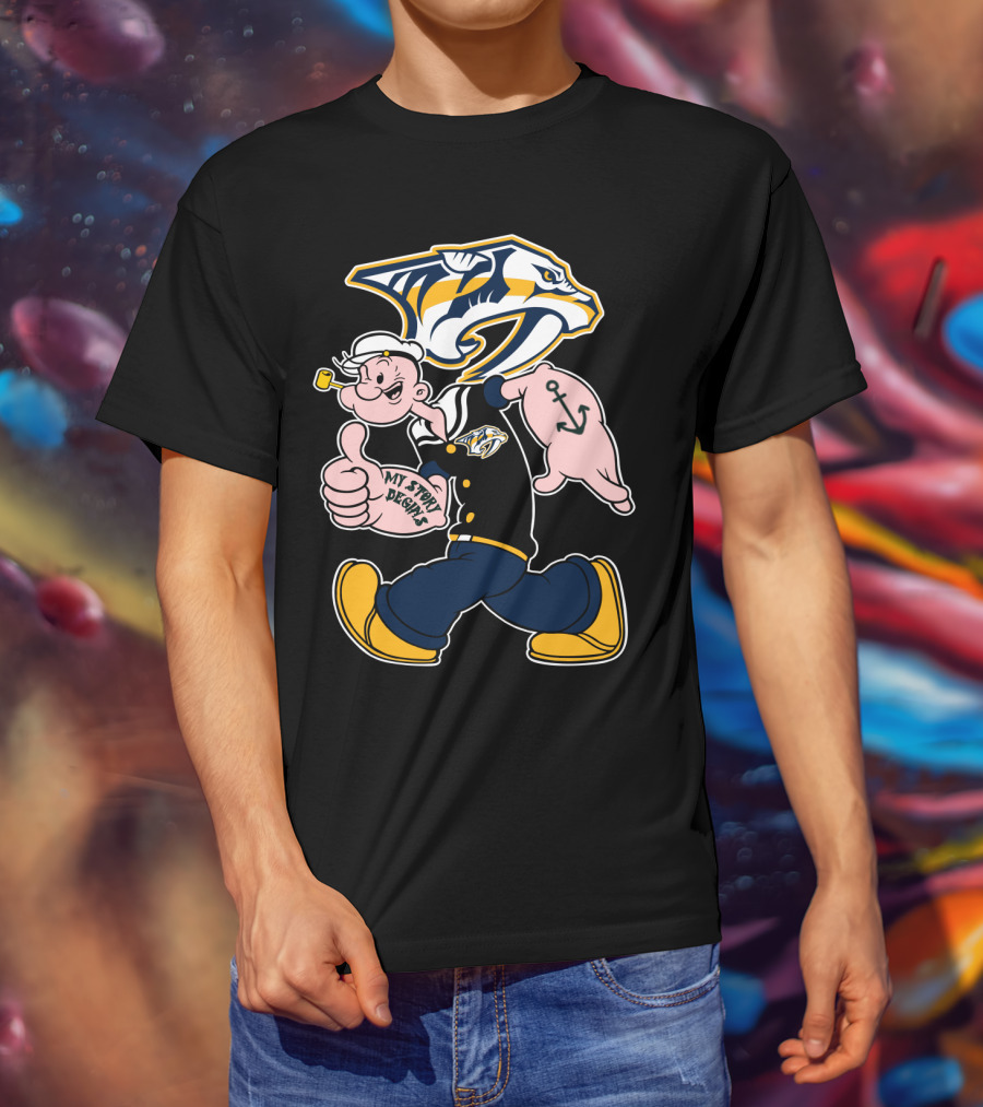 Nashville Predators Popeye My Story Begins T-Shirt