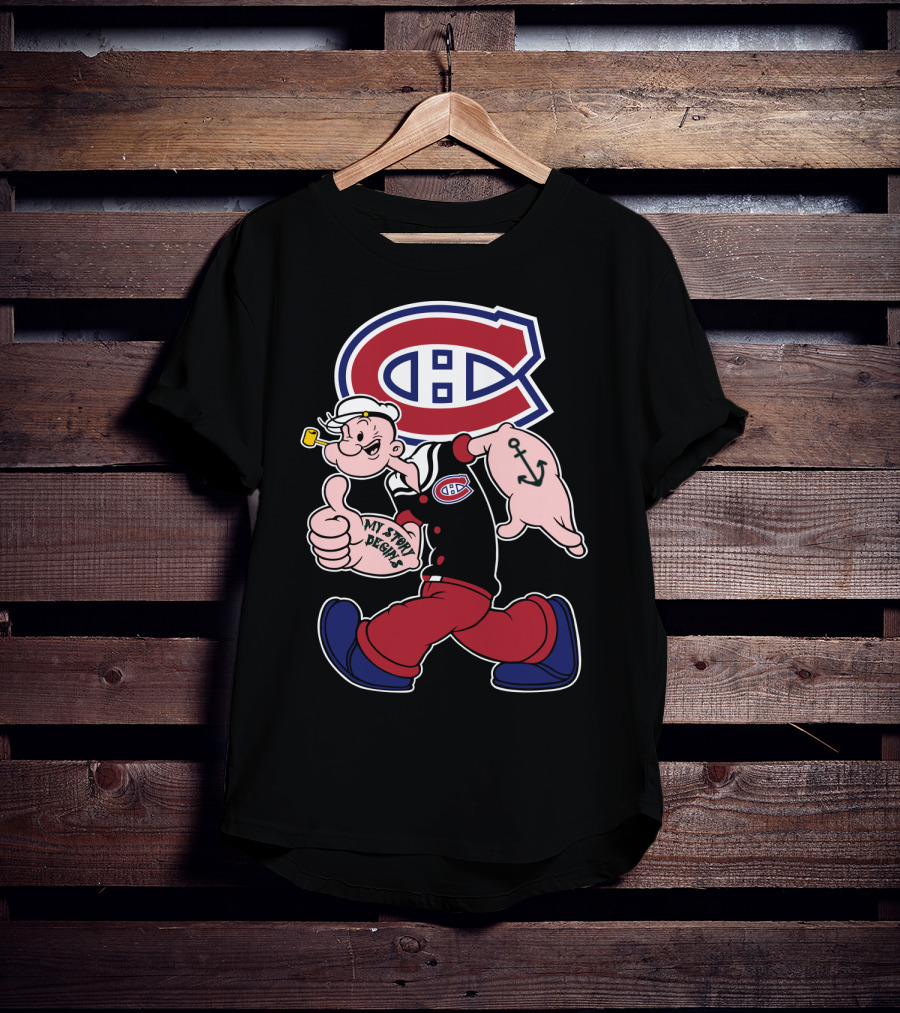 Montreal Canadiens Popeye My Story Begins T-Shirt