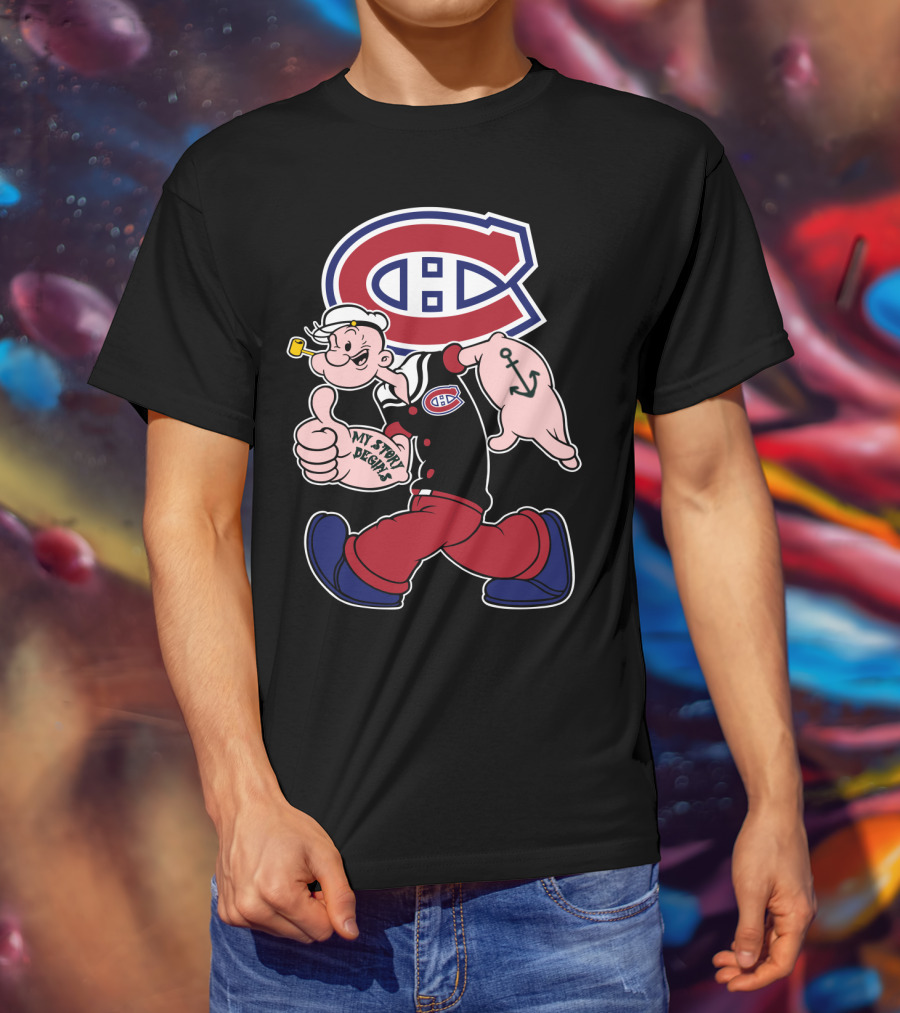 Montreal Canadiens Popeye My Story Begins T-Shirt