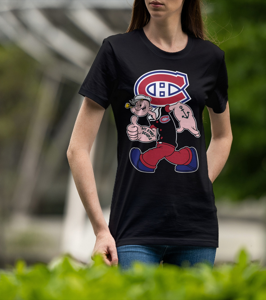 Montreal Canadiens Popeye My Story Begins T-Shirt