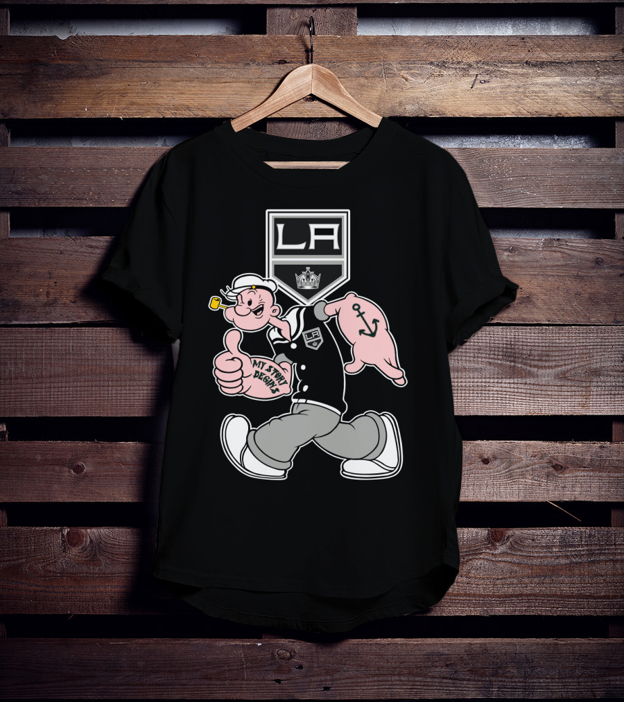 La Kings Hockey Retro Cartoon Character '79 T-Shirt
