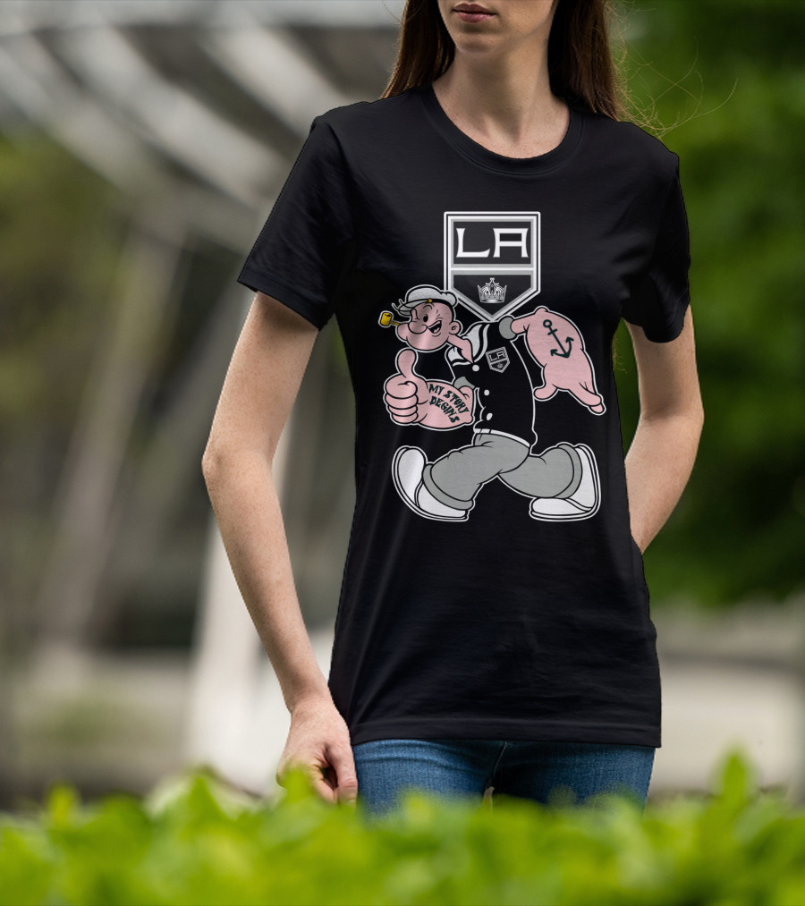 La Kings Hockey Retro Cartoon Character '79 T-Shirt