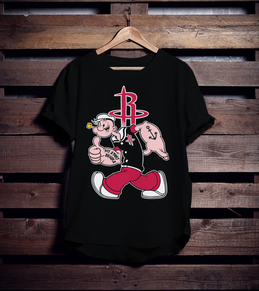 Houston Rockets My Story Begins Popeye T-Shirt